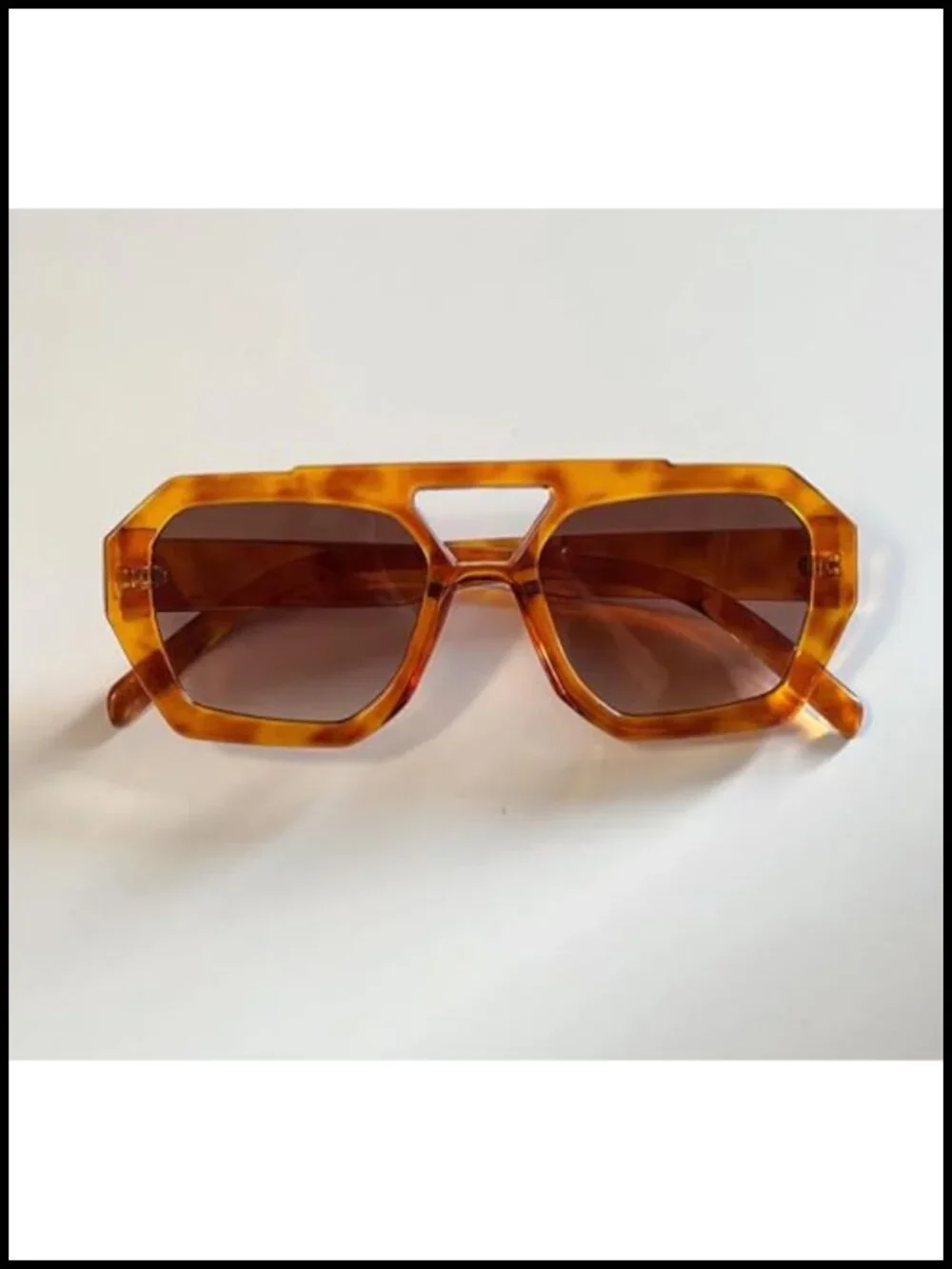 Retro 70s Oversized Square Aviator Sunglasses for Women Men UV400 Protection